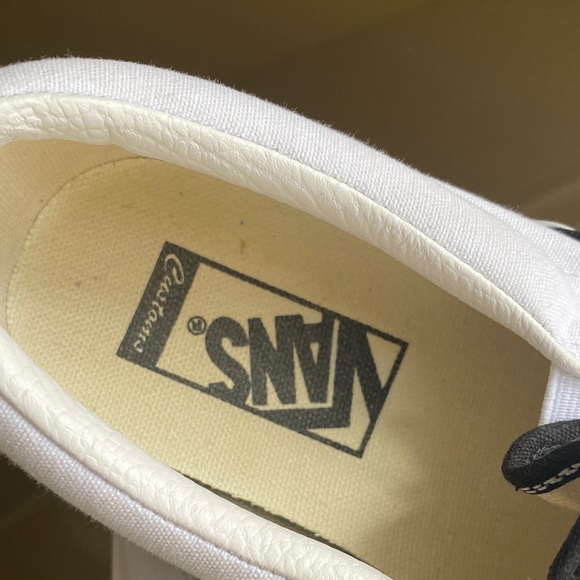 Vans men  and women Black and White Checkered Slip-On Sneakers - Picture 2 of 6